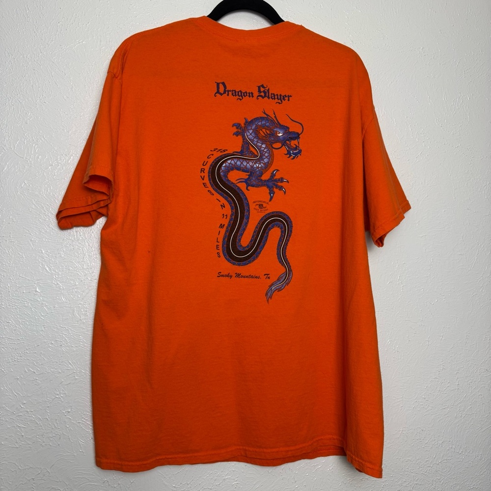 Motorcycle Smoky Mountain Dragon Slayer Pit‎ Stop Graphic TShirt